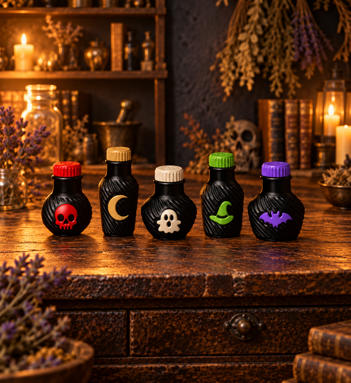 The Witch’s Apothecary Mini Potion Bottle Set