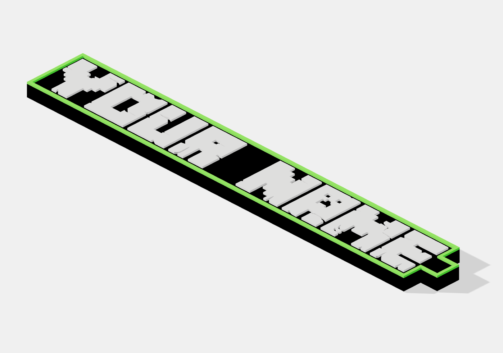 Minecraft-Style Name Keyring